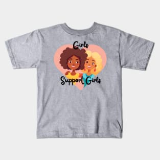 Girls Support Girls Kids T-Shirt